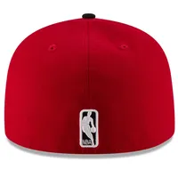 Casquette ajustée 59FIFTY 2Tone de l'équipe officielle des Chicago Bulls New Era pour homme, rouge/noir