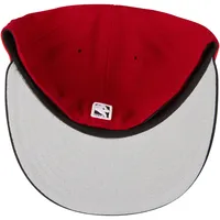 Casquette ajustée 59FIFTY 2Tone de l'équipe officielle des Chicago Bulls New Era pour homme, rouge/noir