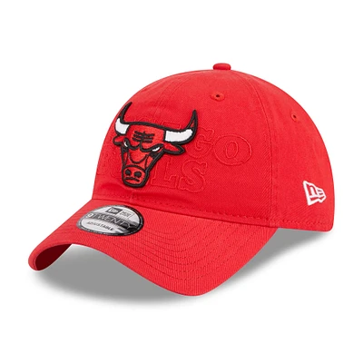 Casquette réglable Chicago Bulls 2023 NBA Draft 9TWENTY New Era pour homme, rouge