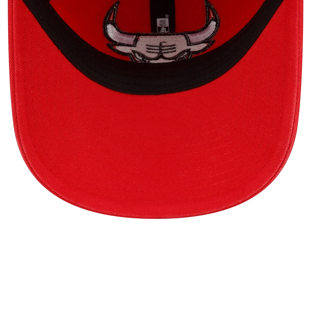 Casquette réglable rouge Chicago Bulls Team 2.0 9TWENTY pour hommes