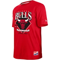 Men's New Era Red Chicago Bulls Throwback T-Shirt