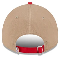 Men's New Era Tan/Red Chicago Bulls 2024 NBA Draft 9TWENTY Adjustable Hat