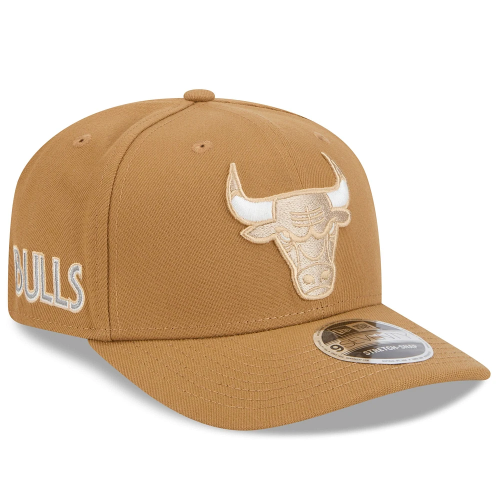 Casquette extensible à boutons-pression Chicago Bulls 2024/25 City Edition 9SEVENTY de New Era pour homme