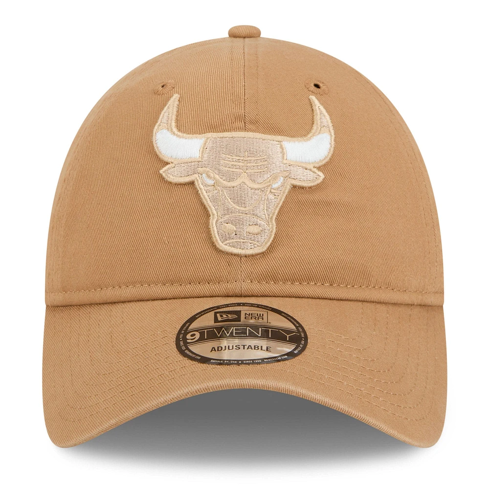 Men's New Era  Tan Chicago Bulls 2024/25 City Edition 9TWENTY Adjustable Hat