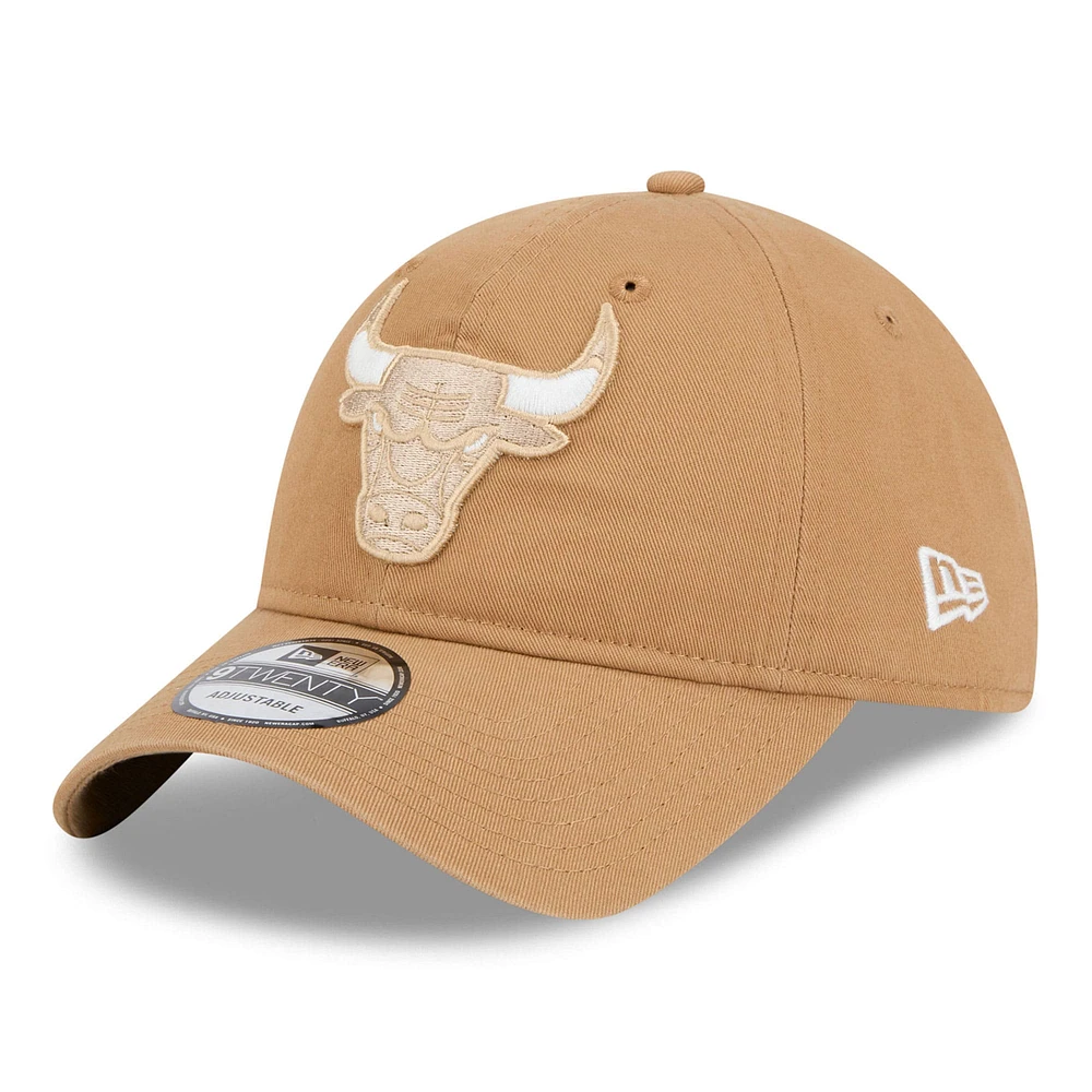 Casquette ajustable 9TWENTY Chicago Bulls 2024/25 City Edition pour homme New Era Tan