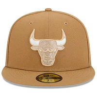 Men's New Era Tan Chicago Bulls 2024/25 City Edition Alternate 59FIFTY Fitted Hat