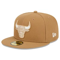 Men's New Era Tan Chicago Bulls 2024/25 City Edition Alternate 59FIFTY Fitted Hat