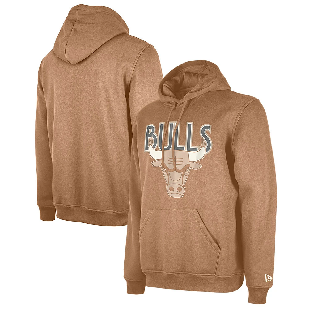 Sweat à capuche Chicago Bulls 2024/25 City Edition pour homme New Era Tan