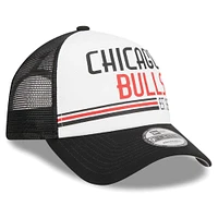 Casquette ajustable 9FORTY Trucker en mousse blanche Chicago Bulls Lift Pass New Era pour hommes