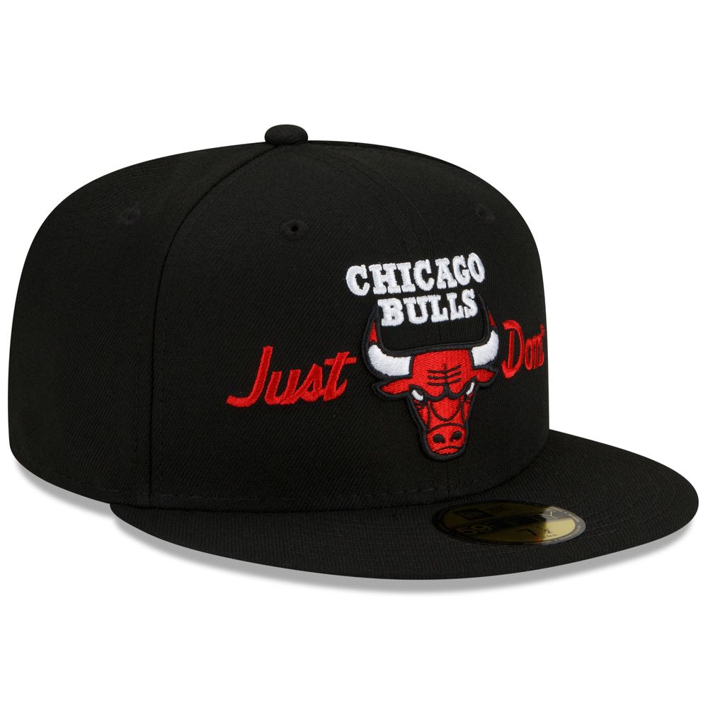 Men's New Era x Just Don Black Chicago Bulls - Team 59FIFTY Fitted Hat