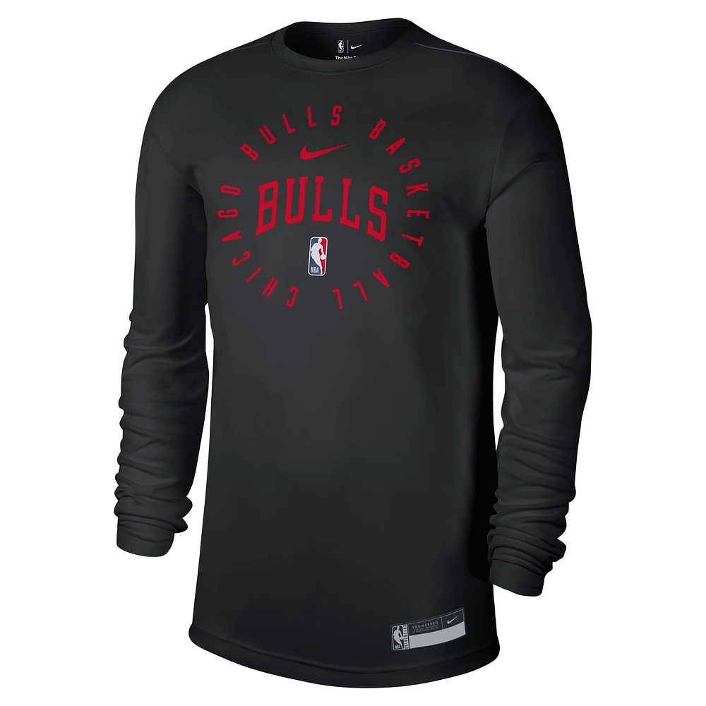 T-shirt à manches longues Nike Chicago Bulls 2024/25 Legend On-Court Practice pour homme