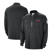 Veste à demi-zip Nike Chicago Bulls Authentic Performance pour homme, noire