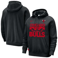 Sweat à capuche Nike noir Chicago Bulls Courtside Club pour homme