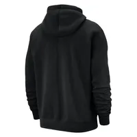 Men's Nike Black Chicago Bulls Courtside Versus Stitch Split Pullover Hoodie