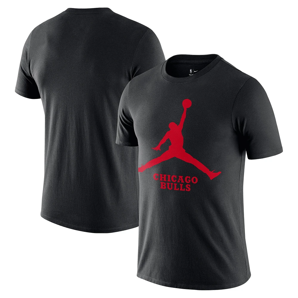 T-shirt Jumpman essentiel Nike Chicago Bulls pour homme, noir