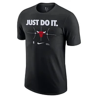 T-shirt Nike noir Chicago Bulls Just Do It pour homme