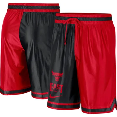 Men's Nike Red/Black Chicago Bulls Courtside Versus Force Split DNA Performance Shorts