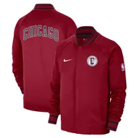 Men's Nike Red/White Chicago Bulls 2022/23 City Edition Showtime Thermaflex Full-Zip Jacket