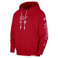 Sweat à capuche Nike Chicago Bulls Authentic Performance pour homme, rouge