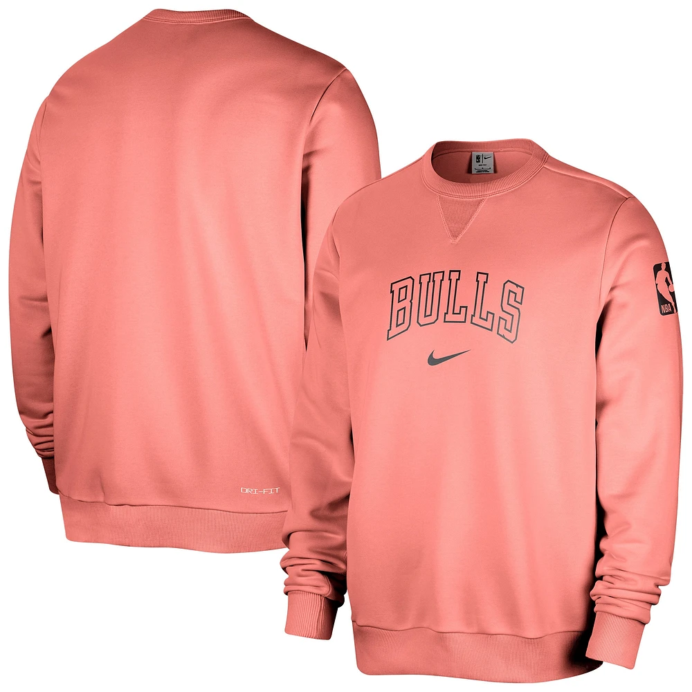 Sweat-shirt Nike Red Chicago Bulls Courtside Standard Issue Performance pour homme