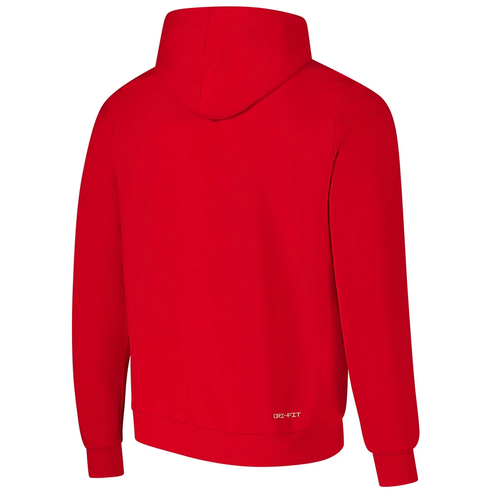 Sweat à capuche Nike Red Chicago Bulls Courtside Standard Issue Performance pour homme