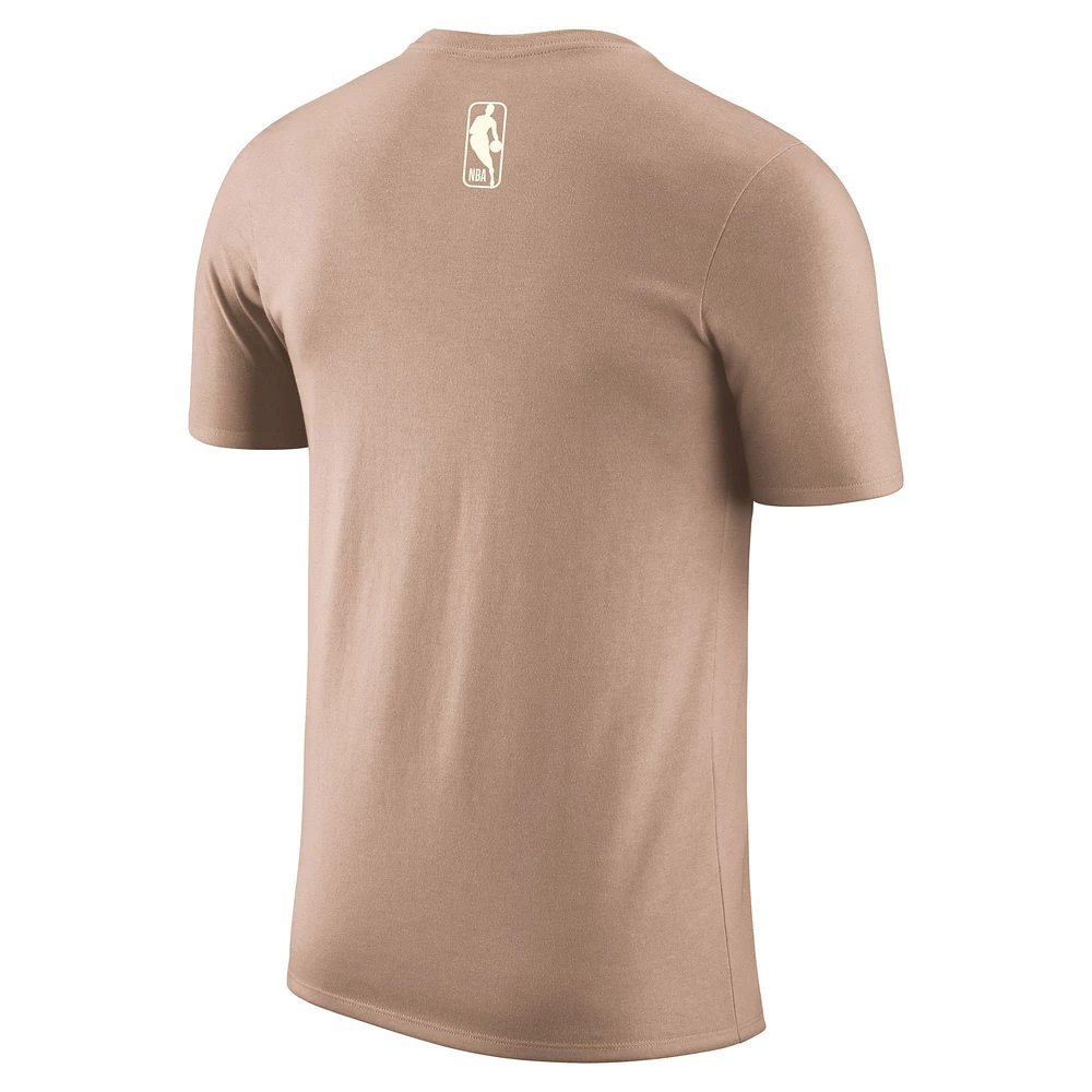 Men's Nike Tan Chicago Bulls 2024/25 City Edition Essential Logo T-Shirt