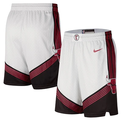 Short Nike Chicago Bulls 2022/23 City Edition Swingman pour Homme Blanc