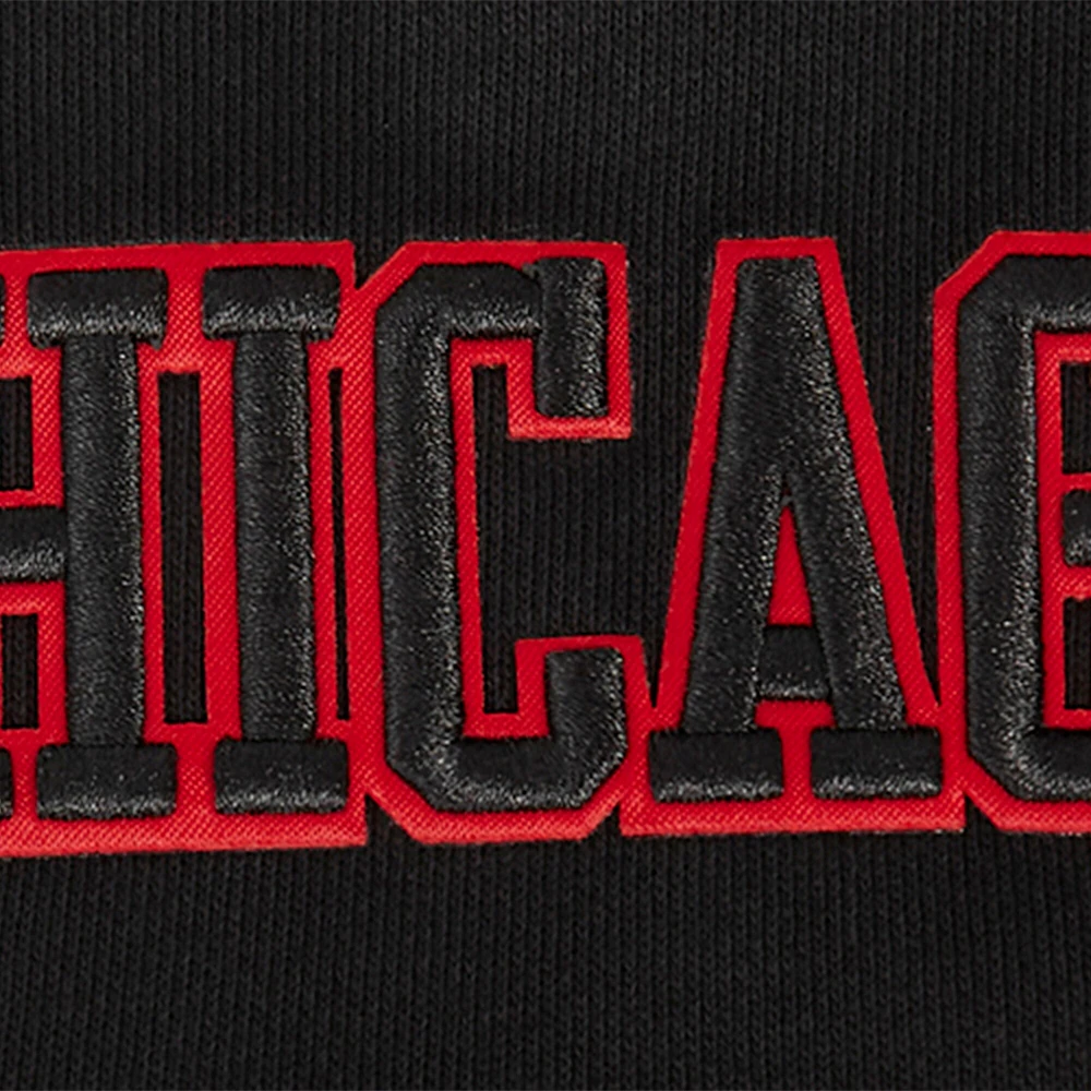 Sweat à capuche noir Pro Standard pour homme Chicago Bulls Area Code