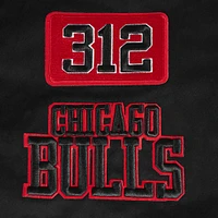 Veste zippée en sergé noir Pro Standard Chicago Bulls Area Code pour homme