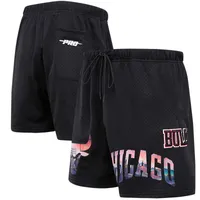 Short en filet Pro Standard Chicago Bulls City Scape noir pour homme