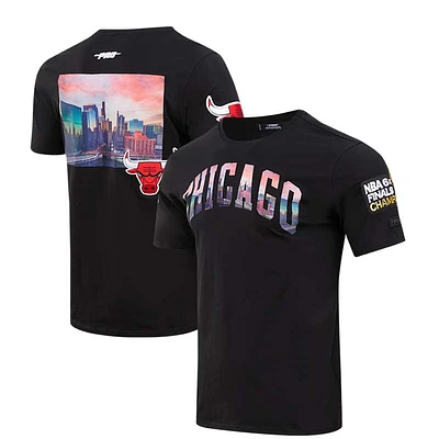 T-shirt Pro Standard Chicago Bulls City Scape noir pour homme