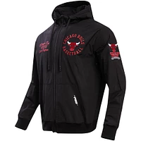 Men's Pro Standard Black Chicago Bulls Hybrid Full-Zip Hoodie