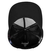 Casquette ajustable à pincement sur le devant avec logo métallique Chicago Bulls Pro Standard pour homme, noire