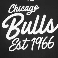 Men's Pro Standard Black Chicago Bulls Paint the City Drop Shoulder Sweatshirt