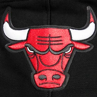 Men's Pro Standard Black Chicago Bulls Script Tail Pullover Hoodie