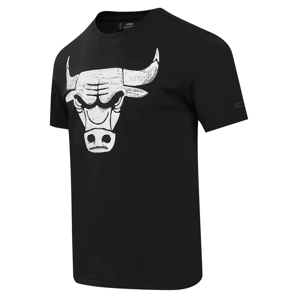 T-shirt noir Pro Standard des Chicago Bulls pour hommes