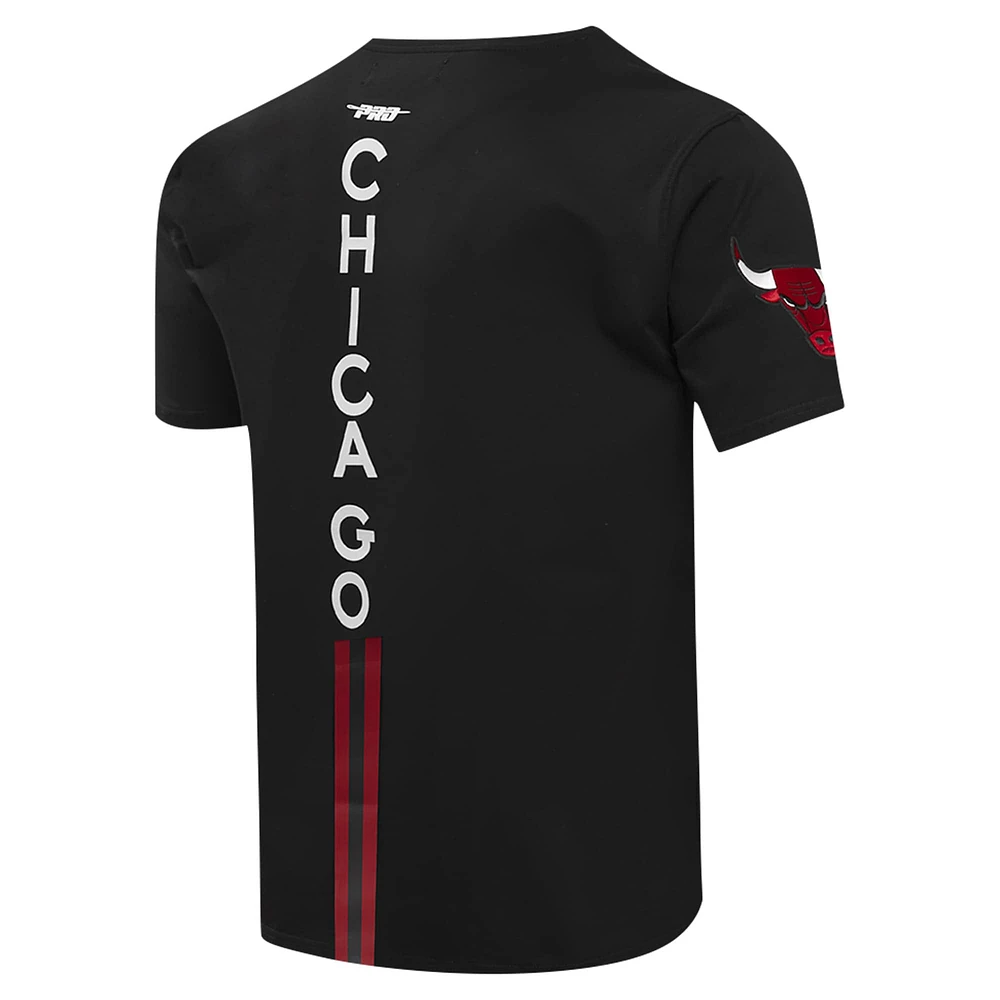 T-shirt noir Pro Standard des Chicago Bulls pour hommes