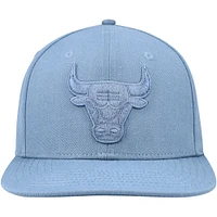 Casquette Snapback ton sur ton Pro Standard bleue des Chicago Bulls pour hommes