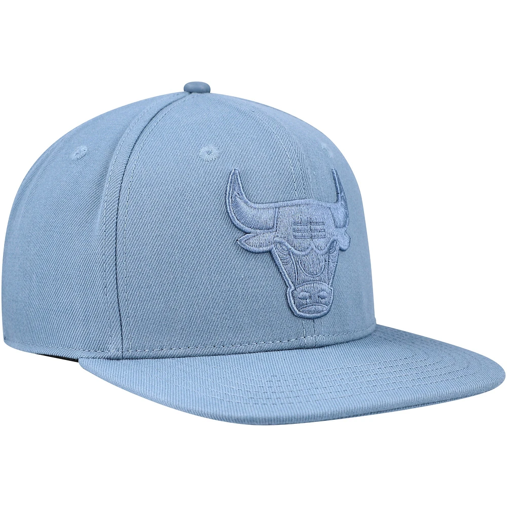 Casquette Snapback ton sur ton Pro Standard bleue des Chicago Bulls pour hommes