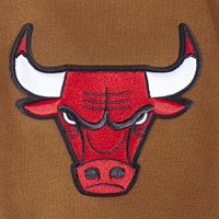 Men's Pro Standard Brown Chicago Bulls Paint the City Drop Shoulder Pullover Hoodie