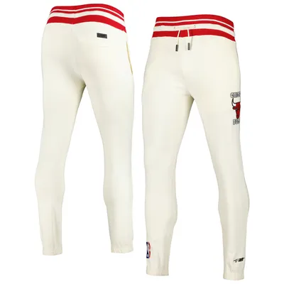 Chicago Bulls Pro Standard Retro Classic Fleece Sweatpants - Cream