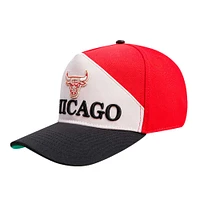 Men's Pro Standard Red/Black Chicago Bulls Pinch Chevron Adjustable Hat