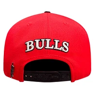 Men's Pro Standard Red/Black Chicago Bulls Pinch Chevron Adjustable Hat