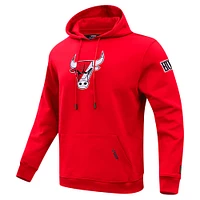 Men's Pro Standard Red Chicago Bulls Split Logo Pullover Hoodie