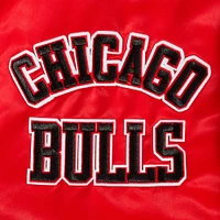 Men's Pro Standard Red Chicago Bulls Sublimated Satin Full-Snap Jacket