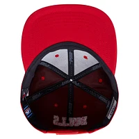 Casquette Snapback triple ton sur ton Pro Standard Red Chicago Bulls pour hommes