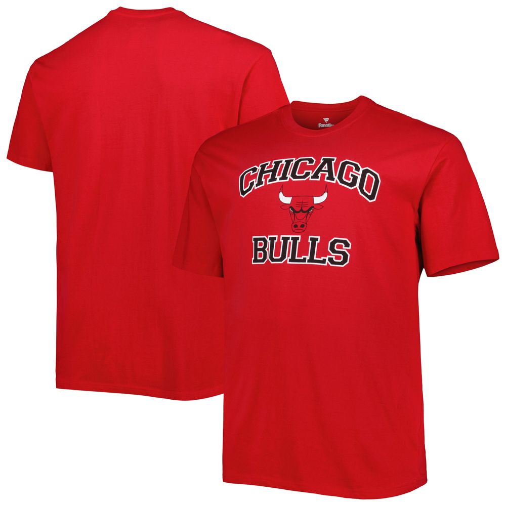 Men's Red Chicago Bulls Big & Tall Heart Soul T-Shirt