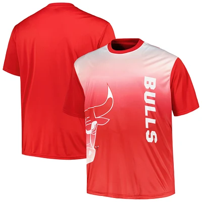 Men's Red Chicago Bulls Big & Tall Sublimated T-Shirt