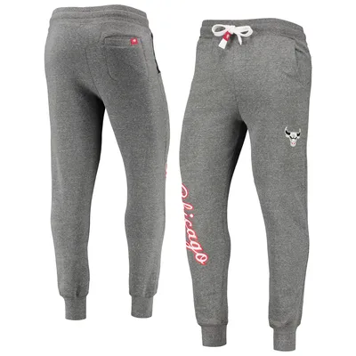 Chicago Bulls Sportiqe Script City Edition Daly Tri-Blend Jogger Pants - Gray