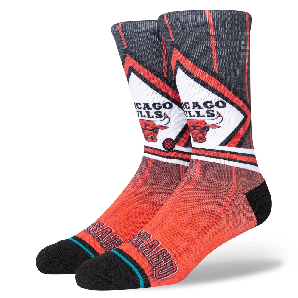 Men's Stance Chicago Bulls Hardwood Classics Fader Collection Crew Socks